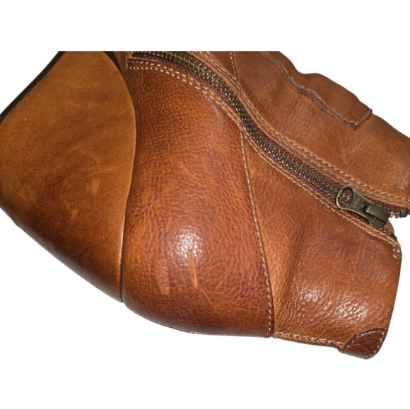 Kork-Ease Michelle Wedge Boots In Mahogany Leather Women's 10 Boho Distressed - Picture 7 of 12